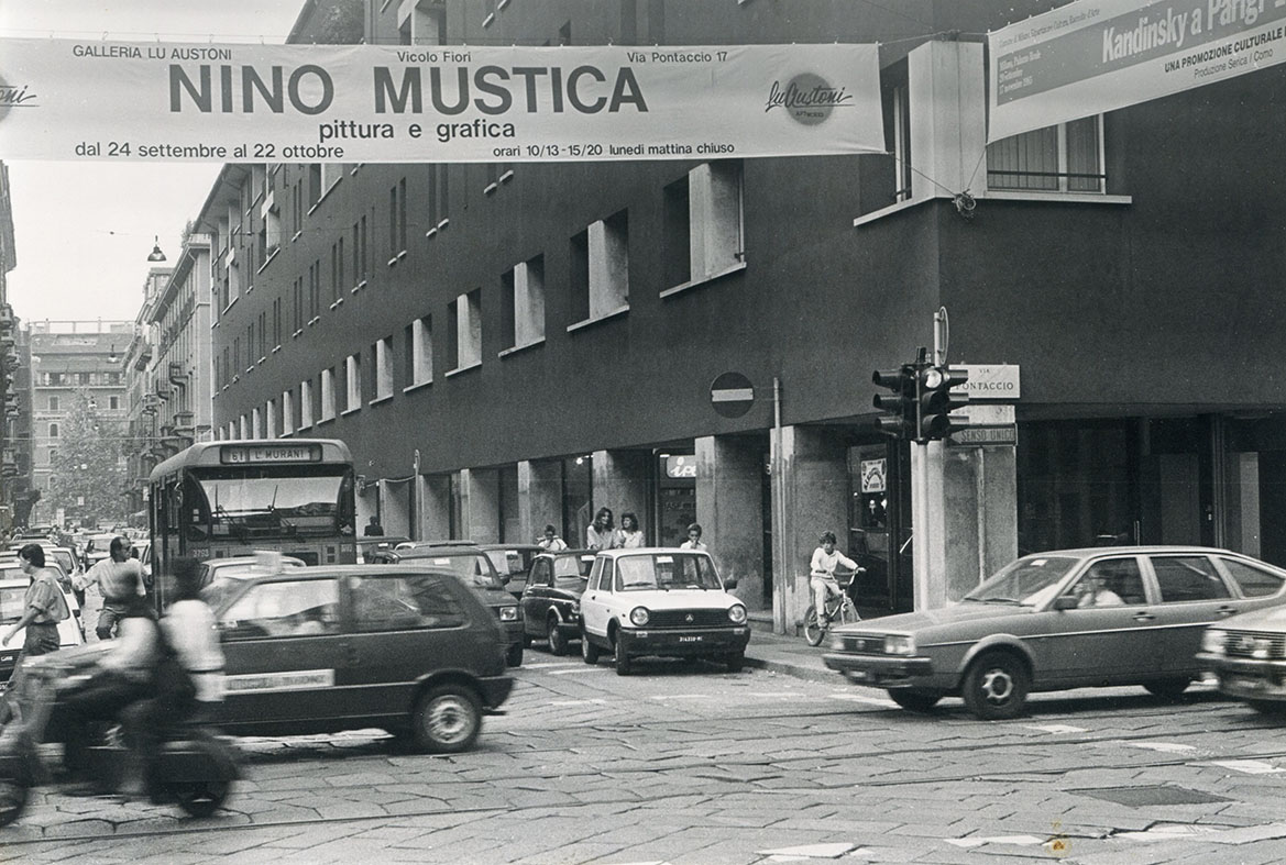 Manifesto, Galleria Lu Austoni, Milano., 1986 →